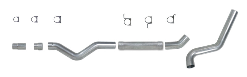 Diamond Eye KIT 5in CB MFLR RPLCMENT PIPE SGL AL: 2006-2007.5 CHEVY 6.6L 2500/3500 - Black Ops Auto Works