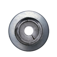 Load image into Gallery viewer, Diamond Eye MFLR 4inID SGL IN/SGL OUT 7inDIA X 24in BODY 30in LENGTH PERF SLOTTED ENDS 409 SS Diamond Eye Performance DEP460031