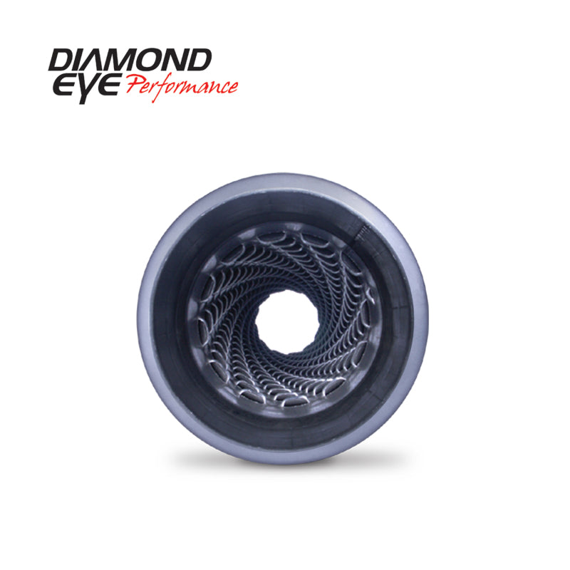 Diamond Eye 400405 RESONATOR 4in W/ ENDS (CLAMPED) Aluminized - Diamond Eye Performance DEP400405