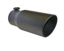 Load image into Gallery viewer, Diamond Eye TIP 4in-5inX12in BOLT-ON ROLLED ANGLE 15 ANGLE CUT DIAMOND EYE BLACK POWDERCOAT - Black Ops Auto Works