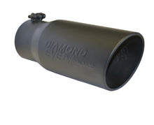 Load image into Gallery viewer, Diamond Eye TIP 5in-6inX12in BOLT-ON ROLLED ANGLE 15 ANGLE CUT DIAMOND EYE BLACK POWDERCOAT - Black Ops Auto Works