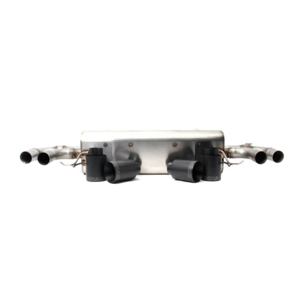 Dinan Dinan 18-23 BMW M550i (G30) Free Flow Axleback Exhaust System - Black Tips