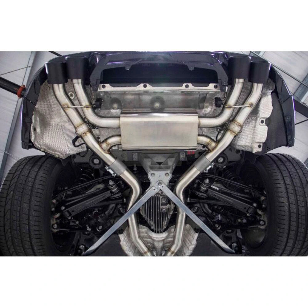 Dinan Dinan 20-25 BMW X3 M/X4 M (F97/F98) Free Flow Axleback Exhaust System - Black Tips