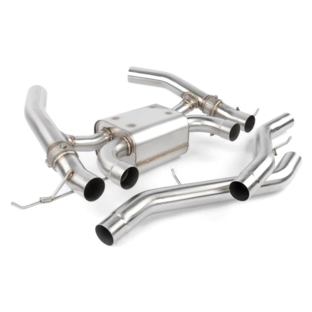 Dinan Dinan 21-27 BMW M3/M4 (G80/G82/G83) Valved Axleback Exhaust System - Black Tips