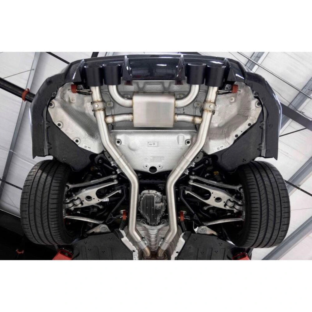 Dinan Dinan 21-27 BMW M3/M4 (G80/G82/G83) Valved Axleback Exhaust System - Black Tips
