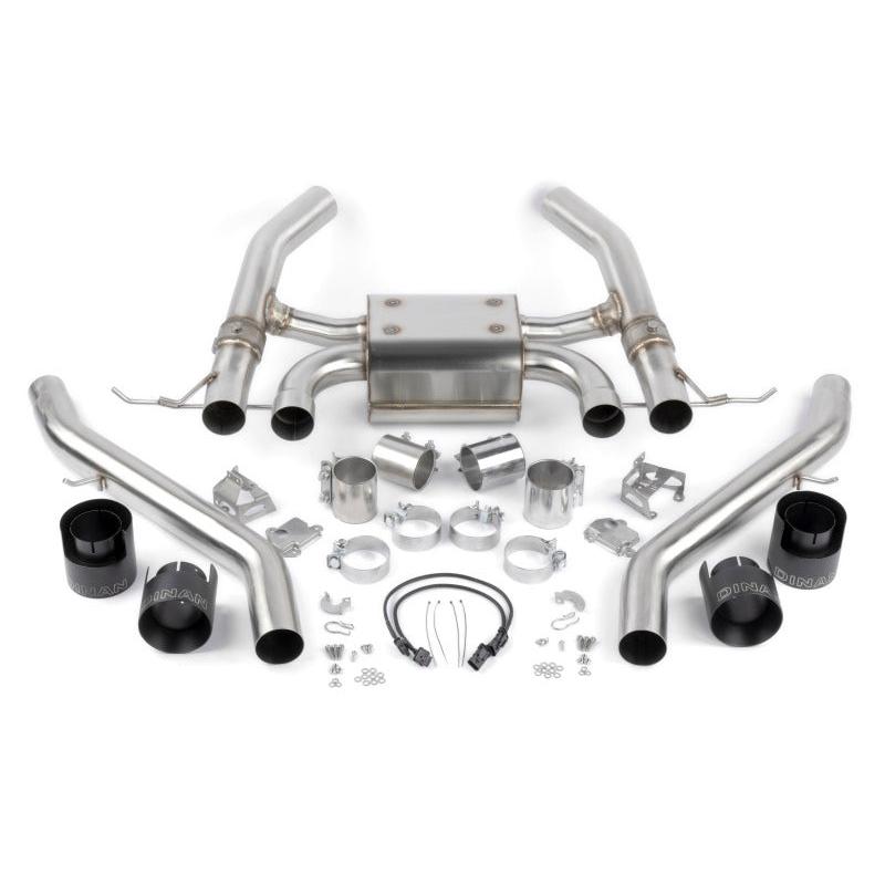 Dinan D660-0093-BLK BMW M3/M4 Axle-Back Exhaust - primary product image