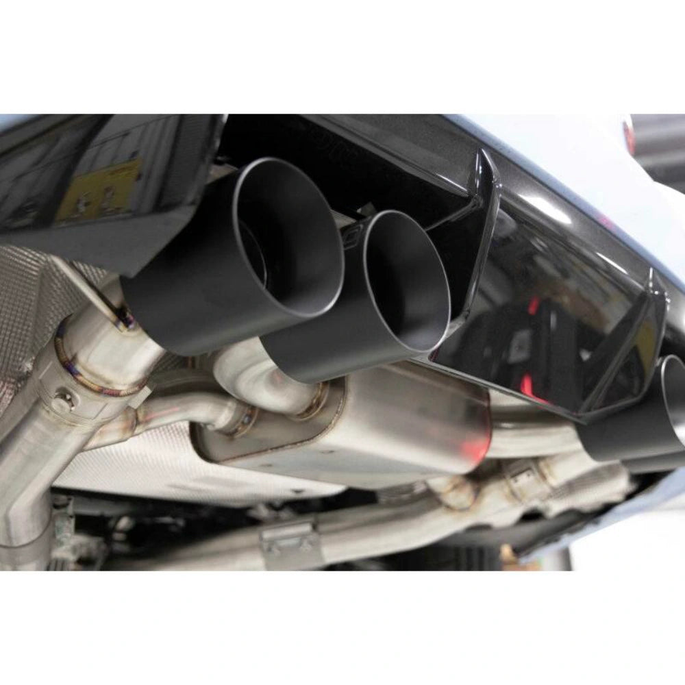 Dinan Dinan 23-26 BMW M2 (G87) Valved Axleback Exhaust System - Black Tips