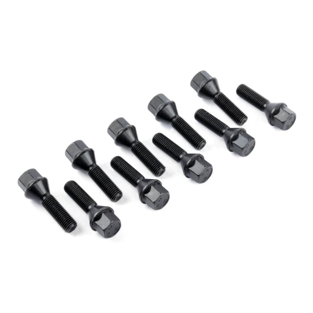 Dinan D220-0011 M12x1.5 Cone-Seat 35mm Black Wheel Bolts - Set of 10 - Dinan D220-0011