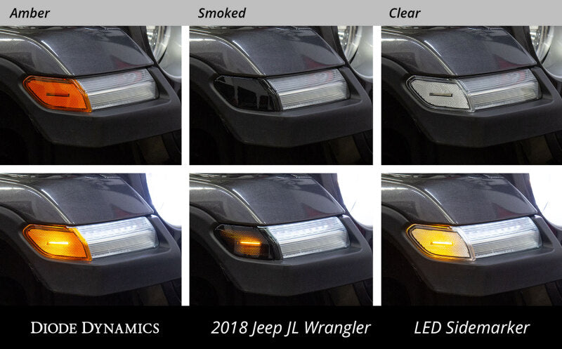 Diode Dynamics 18-21 Jeep JL Wrangler/Gladiator Sidemarkers Clear (set) Diode Dynamics DIODD5068