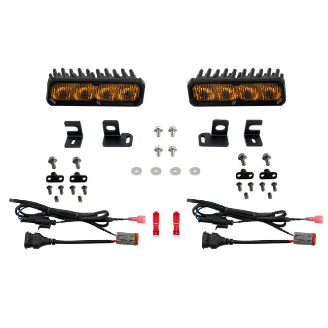 Diode Dynamics Diode Dynamics 24-26 Toyota 4Runner Fog SS6 Sport LED Kit Yellow 3000K