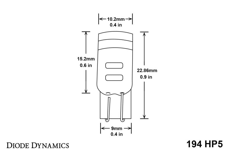 Diode Dynamics DD0031P 194 HP5 LED Cool White (pair) - Diode Dynamics DD0031P