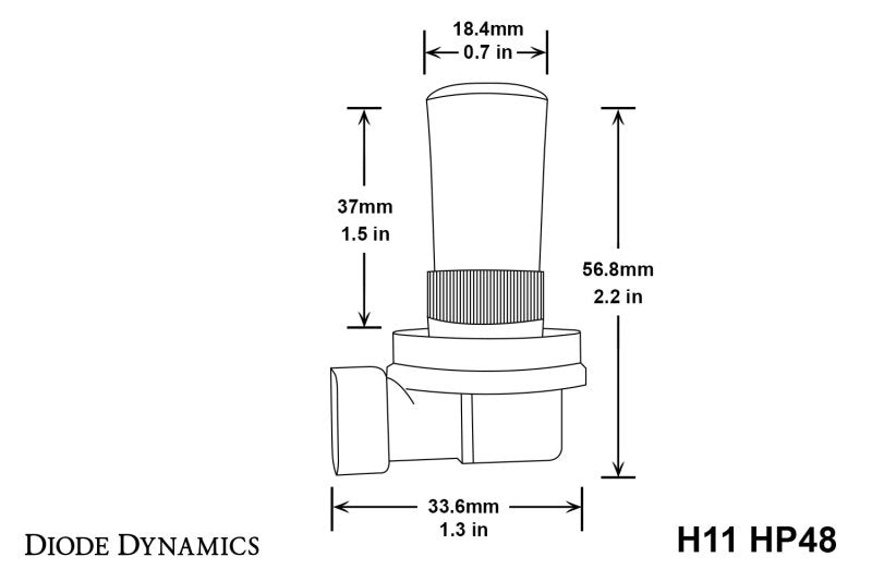 Diode Dynamics DD0158P H11 HP48 LED Cool White (pair) - Diode Dynamics DD0158P