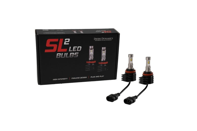 Diode Dynamics DD0468P H11/H8/H9 Yellow SL2 LED Bulbs (pair) - Diode Dynamics DD0468P