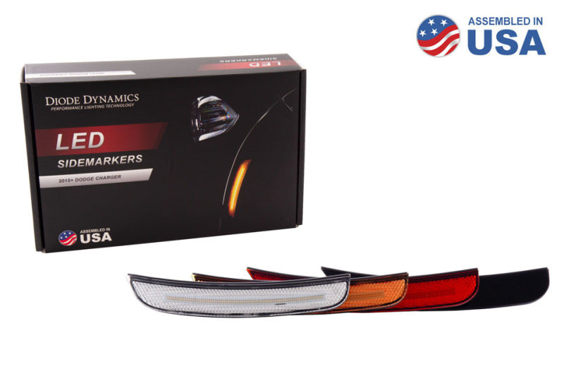 Diode Dynamics DD5112 LED Sidemarkers for 2015-2023 Dodge Charger, Smoked (set) - Diode Dynamics DD5112