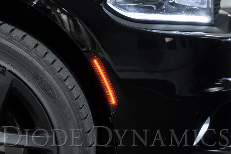 Diode Dynamics DD5112 LED Sidemarkers for 2015-2023 Dodge Charger, Smoked (set) - Diode Dynamics DD5112