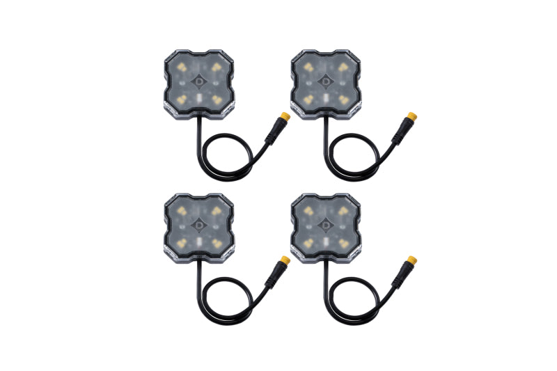 Diode Dynamics Single-Color Rock Light Kit 4-pack – complete set with harness and mounts