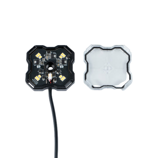 Lighting output sample – Diode Dynamics Rock Light Single Color glow pattern