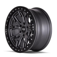 Load image into Gallery viewer, Dirty Life 9303 DT-1 17x9/5x127 BP/-12mm Offset/78.1mm Hub Matte Gunmetal Wheel - Simulated Rashring - Black Ops Auto Works