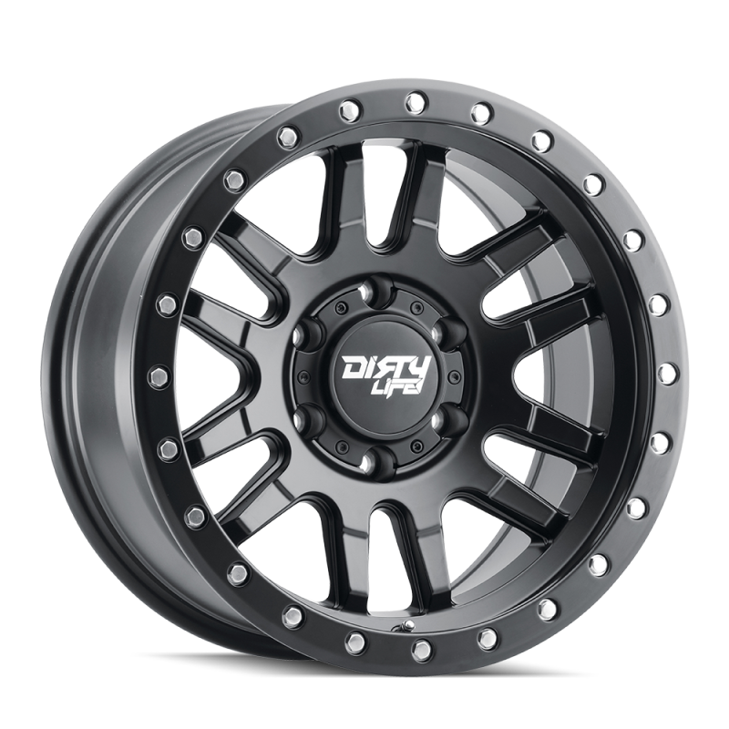 Dirty Life 9309 Canyon Pro 17x9/5x127 BP/-12mm Offset/71.5mm Hub Matte Black Wheel - Beadlock - Black Ops Auto Works