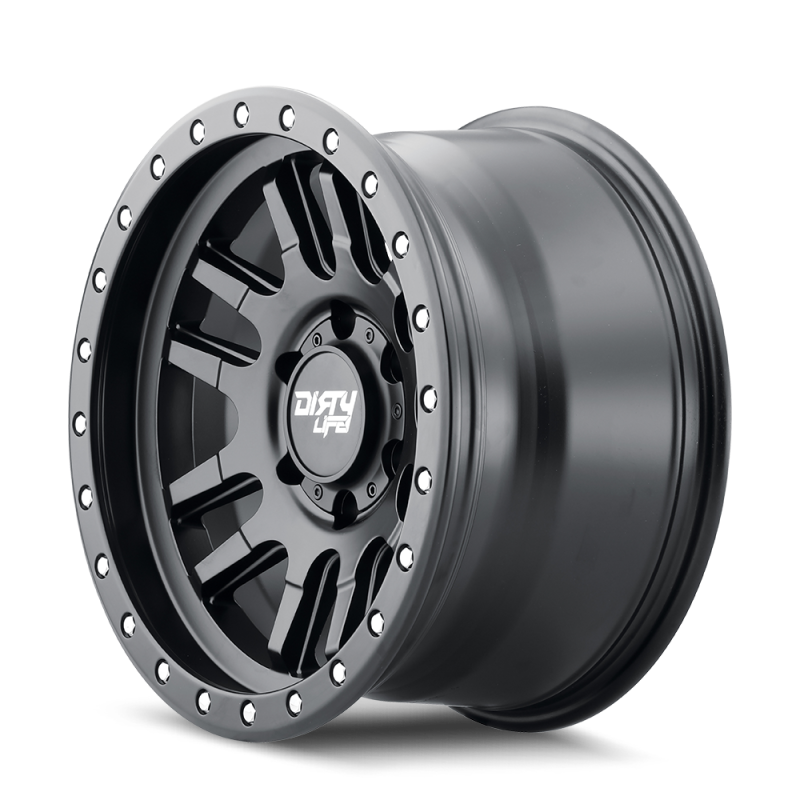 Dirty Life 9309 Canyon Pro 17x9/5x127 BP/-12mm Offset/71.5mm Hub Matte Black Wheel - Beadlock - Black Ops Auto Works