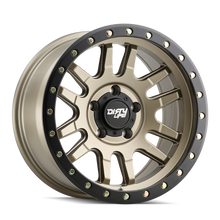 Load image into Gallery viewer, Dirty Life 9309 Canyon Pro 17x9/5x127 BP/-12mm Offset/71.5mm Hub Satin Gold Wheel - Beadlock - Black Ops Auto Works