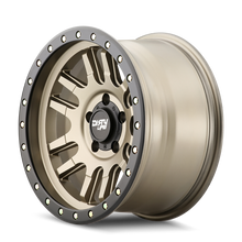 Load image into Gallery viewer, Dirty Life 9309 Canyon Pro 17x9/5x127 BP/-12mm Offset/71.5mm Hub Satin Gold Wheel - Beadlock - Black Ops Auto Works