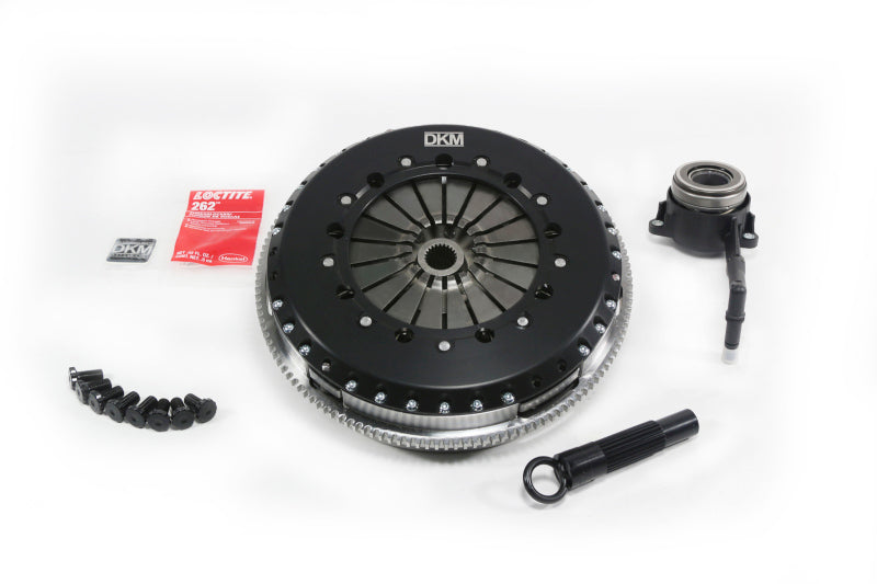 DKM Clutch DKM Clutch 2.0 VW/Audi A3 TSI 8 Bolt Motor MS Twin Disc Clutch w/Steel Flywheel (660 ft/lbs Torque)