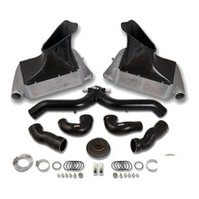 Load image into Gallery viewer, do88 10-12 Porsche 911 Turbo/Turbo S (997.2) BigPack Intercooler Kit w/Black Pipe - do88 DOBBIG-130SV