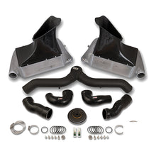 Load image into Gallery viewer, do88 07-09 Porsche 911 Turbo/GT2 (997.1) BigPack Intercooler Kit w/Black Pipe - do88 DOBBIG-140SV