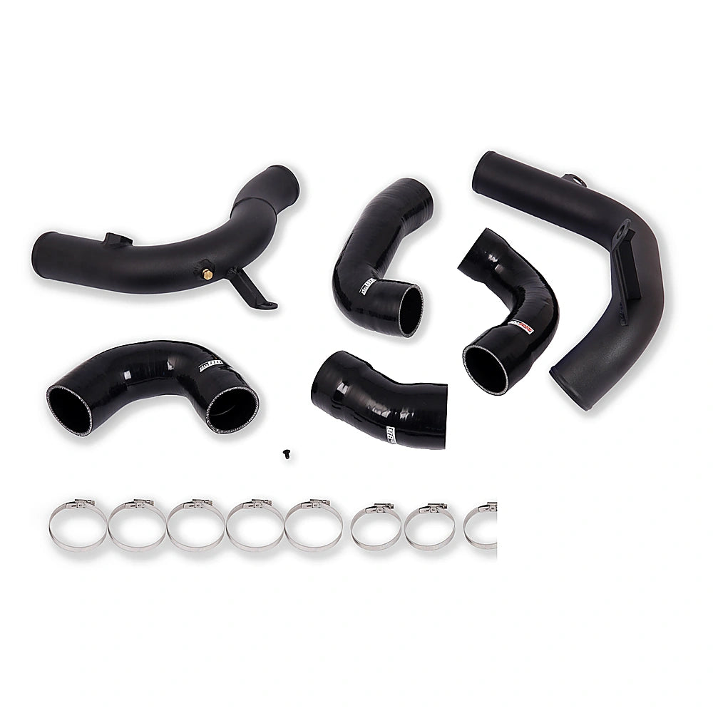 do88 Audi/Seat/Skoda/Volkswagen 1.8T/2.0T (MQB) OEM Intercooler Pressure Pipes w/Black Hoses - do88 DOBTR-340-OE-3-S
