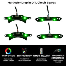 Load image into Gallery viewer, RGB Halo Kits Dodge Challenger RGBW DRL Boards (2015-2023)