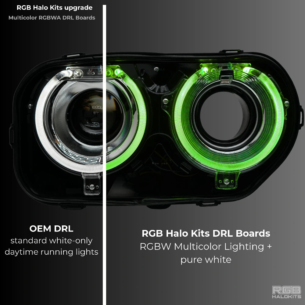 RGB Halo Kits Dodge Challenger RGBW DRL Boards (2015-2023)