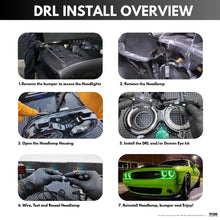 Load image into Gallery viewer, RGB Halo Kits Dodge Challenger RGBW DRL Boards (2015-2023)