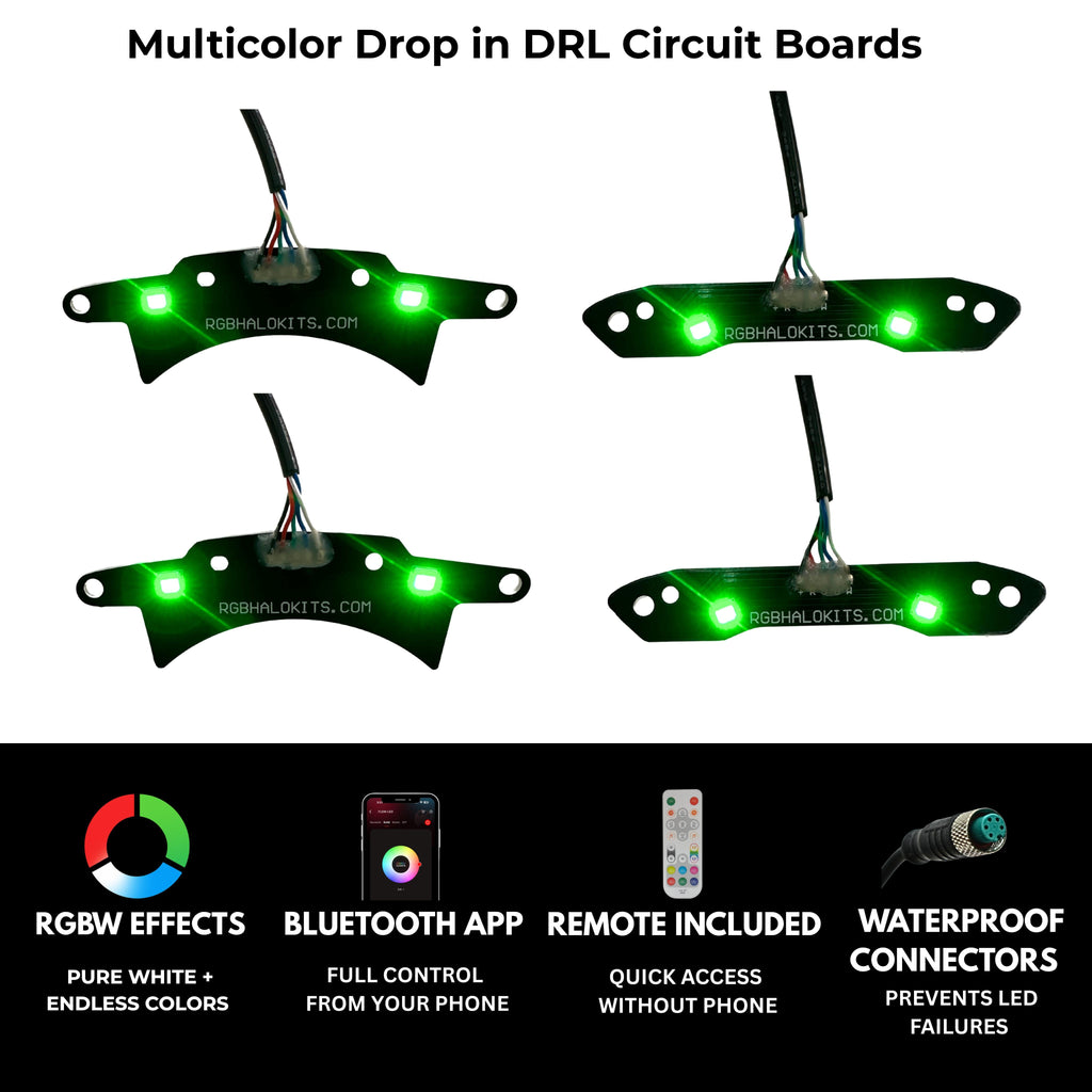 RGB Halo Kits Dodge Challenger RGBW DRL Boards (2015-2023)