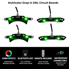 Load image into Gallery viewer, RGB Halo Kits Dodge Challenger RGBW DRL Boards (2015-2023)