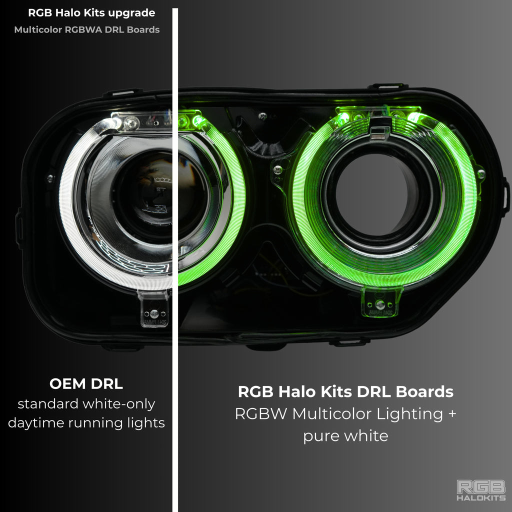 RGB Halo Kits Dodge Challenger RGBW DRL Boards (2015-2023)