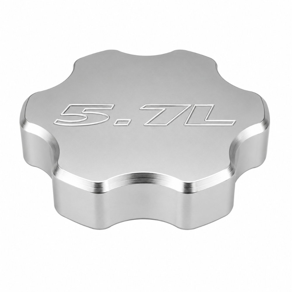 Dodge Charger and Challenger Billet Tech oil cap for 2.7L 5.7L and 6.1L engines