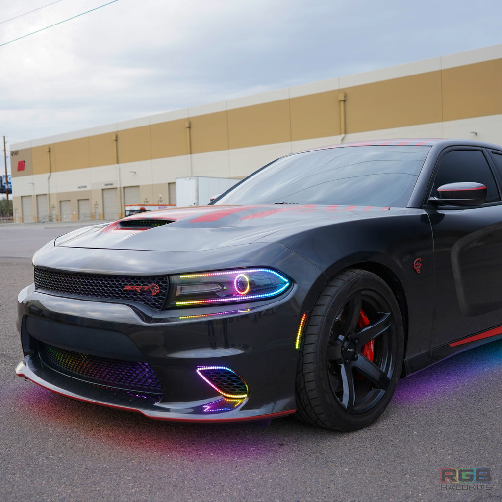 RGB Halo Kits Dodge Charger Flow Series DRL Boards (2015-2023)