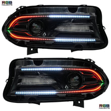 Load image into Gallery viewer, RGB Halo Kits Dodge Charger Flow Series DRL Boards (2015-2023)