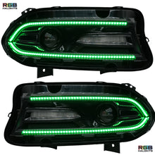 Load image into Gallery viewer, RGB Halo Kits Dodge Charger Flow Series DRL Boards (2015-2023)