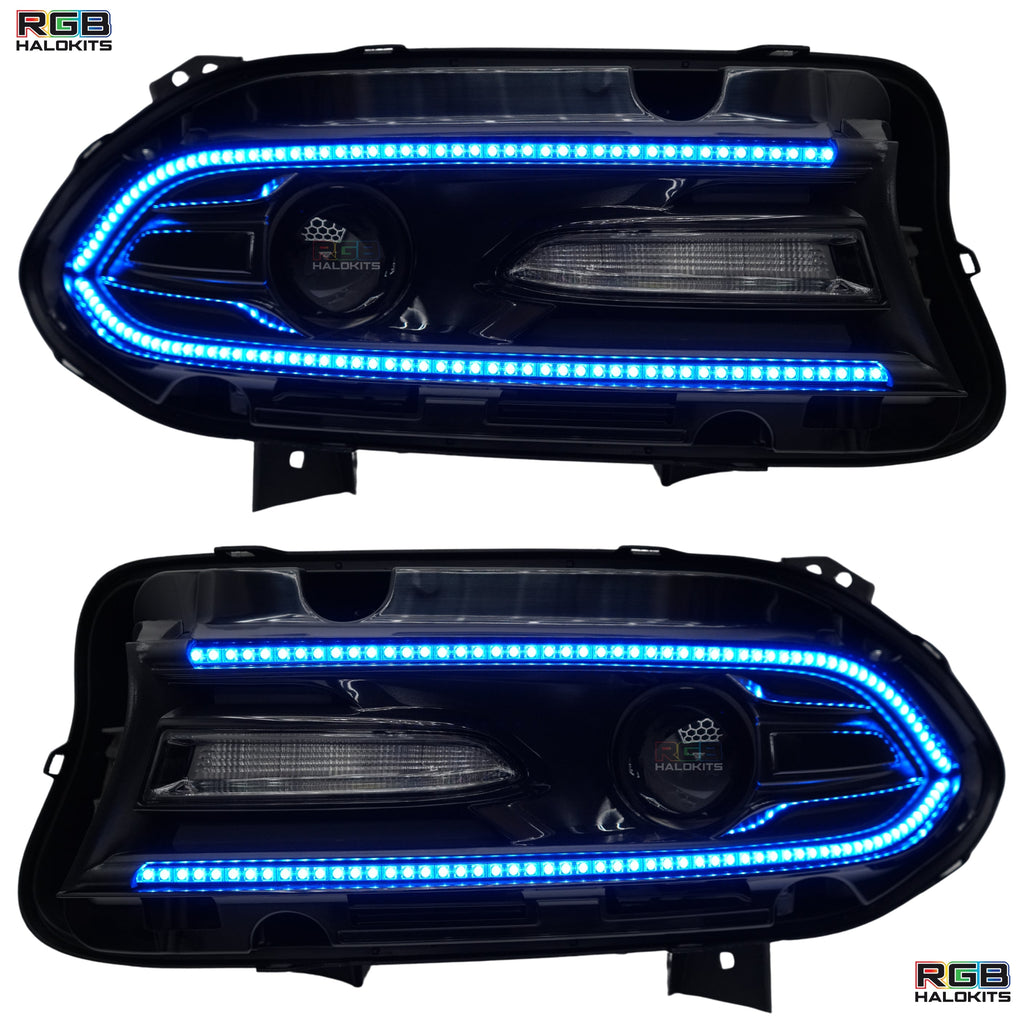 RGB Halo Kits Dodge Charger Flow Series DRL Boards (2015-2023)
