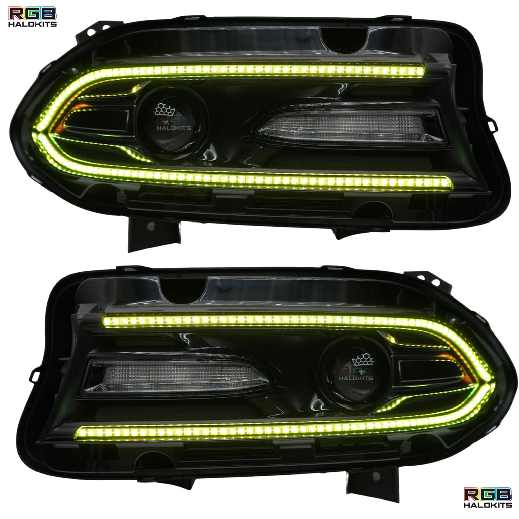 RGB Halo Kits Dodge Charger Flow Series DRL Boards (2015-2023)