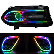 Load image into Gallery viewer, RGB Halo Kits E18 | B13 | D17 | A23 | A21 | P2 - BX12 Dodge Charger Flow Series DRL Boards (2015-2023)