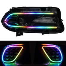 Load image into Gallery viewer, RGB Halo Kits E18 | D17 | A23 | A21 | P2 - BX12 Dodge Charger Flow Series DRL Boards (2015-2023)