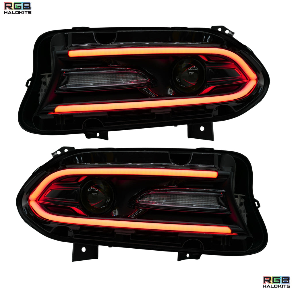 RGB Halo Kits Dodge Charger Flow Series DRL Boards 2.0 | Diffused LED (2015-2023)