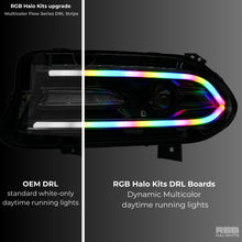Load image into Gallery viewer, RGB Halo Kits Dodge Charger Flow Series DRL Boards 2.0 | Diffused LED (2015-2023)