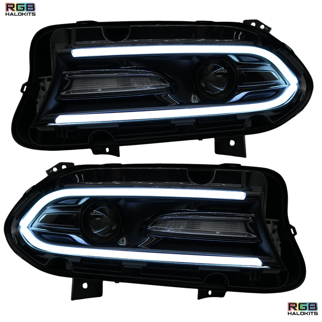RGB Halo Kits Dodge Charger Flow Series DRL Boards 2.0 | Diffused LED (2015-2023)
