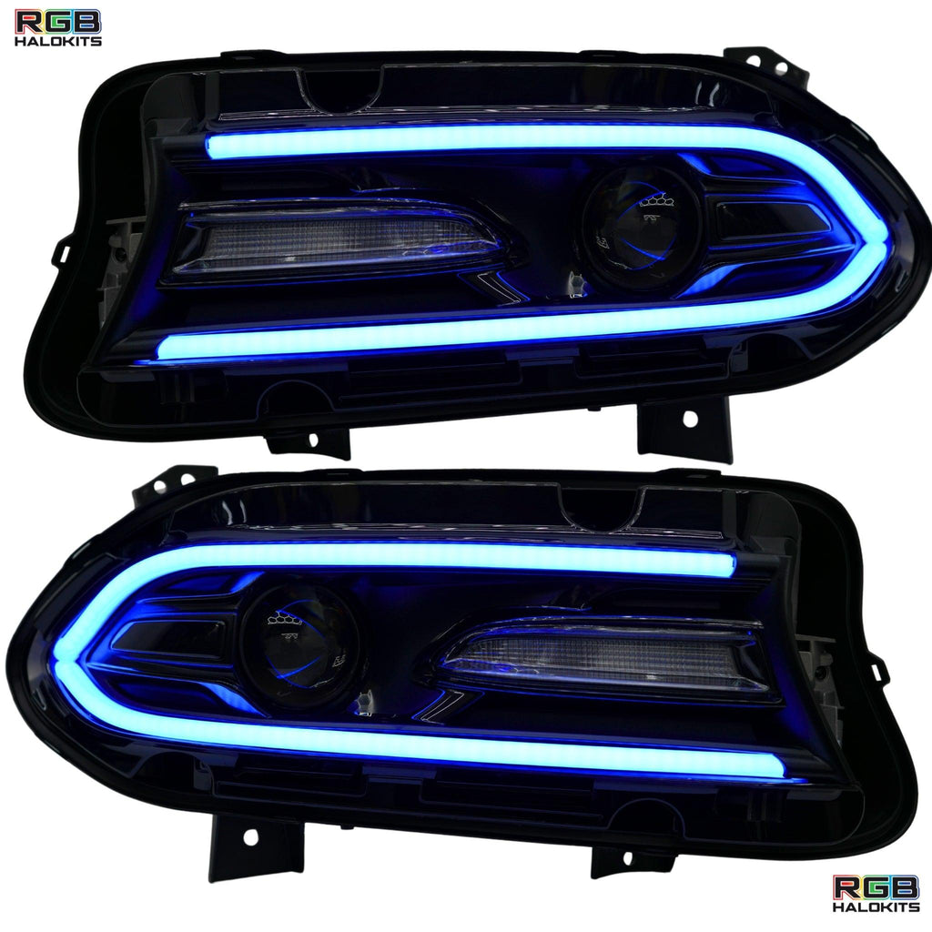 RGB Halo Kits Dodge Charger Flow Series DRL Boards 2.0 | Diffused LED (2015-2023)