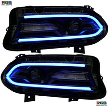 Load image into Gallery viewer, RGB Halo Kits Dodge Charger Flow Series DRL Boards 2.0 | Diffused LED (2015-2023)