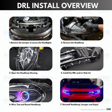 Load image into Gallery viewer, RGB Halo Kits Dodge Charger Flow Series DRL Boards 2.0 | Diffused LED (2015-2023)